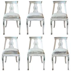 Set of Six French Empire Chairs