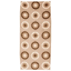 Circolare Vintage Kreis Marrone / Tan Verner Panton Tessile 3'10" x 8'7"