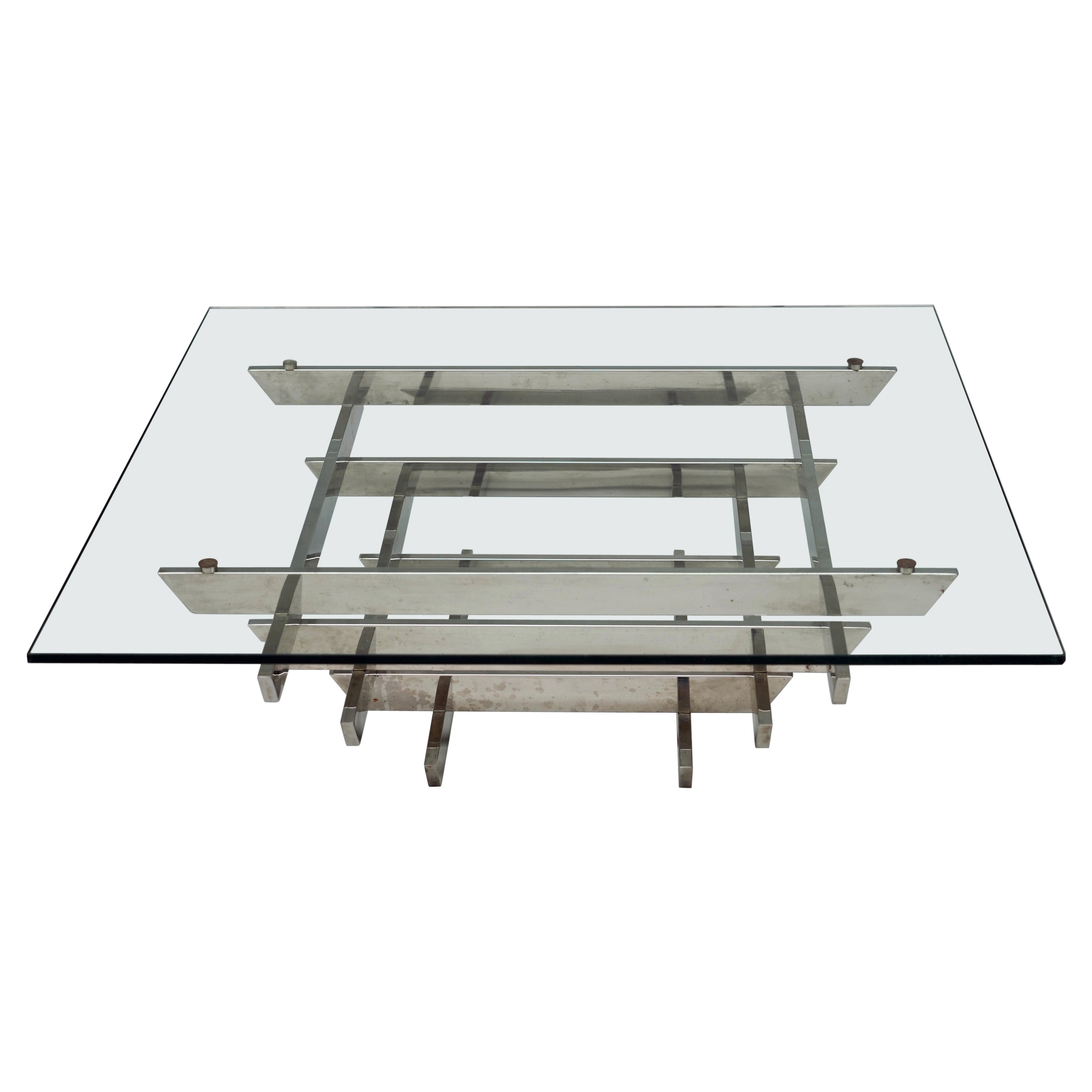 Table basse Scultura attr. à D. A., Angleterre, circa 1970