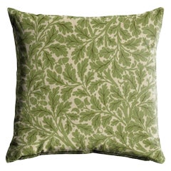 QUERCUS Medium Piped Samt Jacquard-Kissen - Evergreen