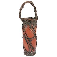 Antique Japanese Ikebana Basket