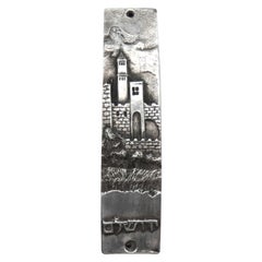 Vintage A Silver Mezuzah Case by Henryk Winograd, New York 1991