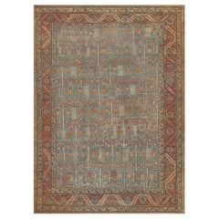 Traditional Hand-Woven Lattice Vice Persian Bakhshaish Rug 9'x11'