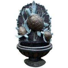 Used Sea Turtle Standing Wall Fountain