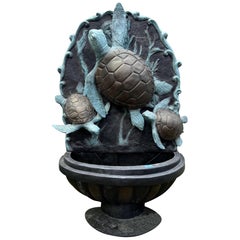 Sea Turtle Standing Wall Fountain