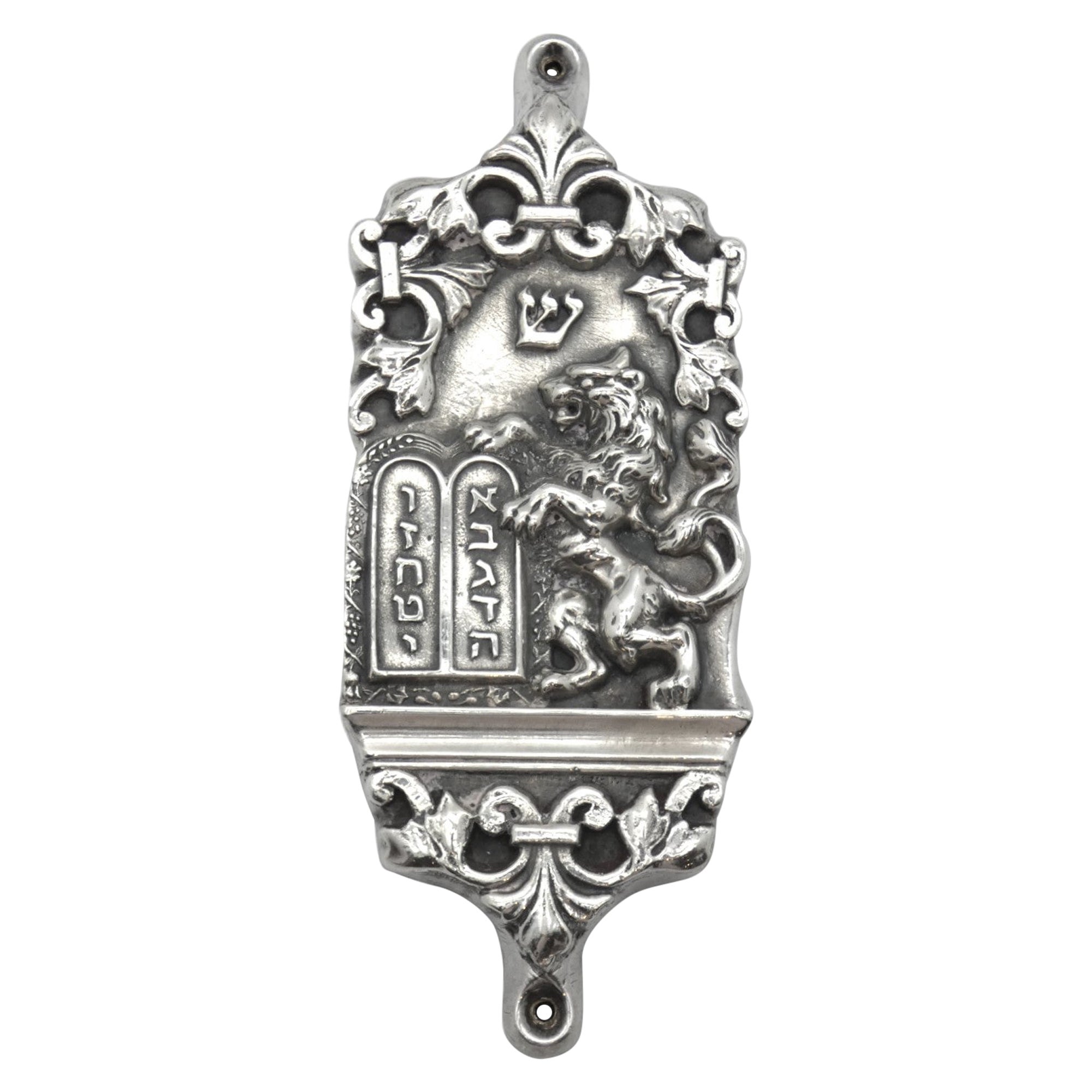 A Silver Mezuzah Case by Henryk Winograd, New York 1984