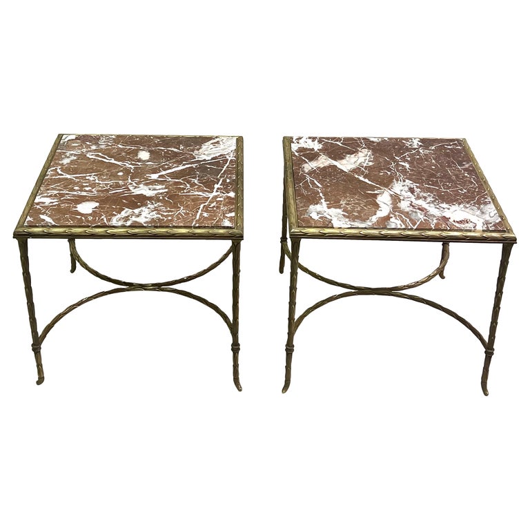 Maison Bagues Gilt Bronze Coffee Table with Arched Stretcher Maison Bagues Gilt Bronze Coffee Table with Arched Stretcher