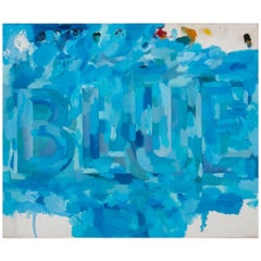 Vintage Domenick Capobianco "Blue" Oil on Canvas