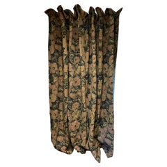 Vintage Floral Tapestry Curtain Renaissance Hanging Upholstery Pillow 94"High 93"long