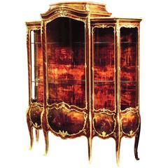 François Linke Louis XV Style Ormolu-Mounted Vernis Martin Vitrine 6
