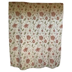 Set 4 florale Vorhänge im Stil des 18. Jahrhunderts Polsterkissen 73"hohe 264" lang