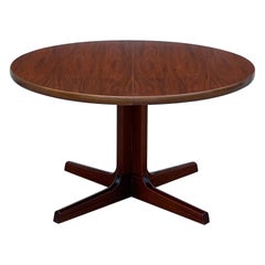 Mid-Century Round Danish Pedestal Dining Table