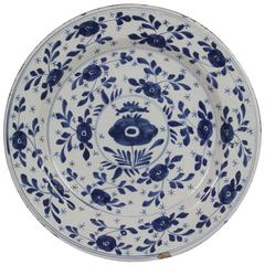 Large Delft Blue and White Plate