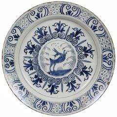 Large Delft Blue and White Plate