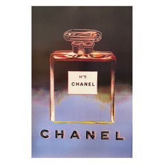 Vintage Chanel Andy Warhol Purple Poster