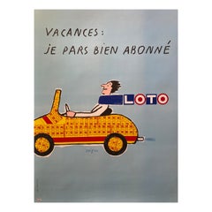 Poster originale d'epoca, Loto, di Savignac