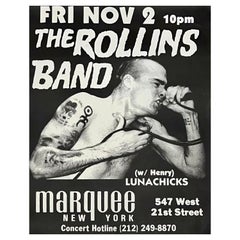 The Rollins Band NYC 1990 (vintage Henry Rollins Band poster) 
