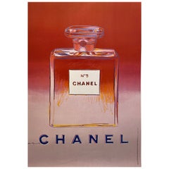 Original Retro Fashion Poster, 'Chanel Pink' by Andy Warhol, 1997