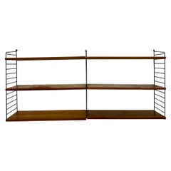 Vintage Mid-Century Nisse Strinning string design wall unit , 1960s