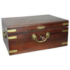 George III Mahogany and Brass Bound Box 10