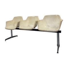 Used Airport Bench by Charles & Ray Eames Tandem Seating for Herman Miller