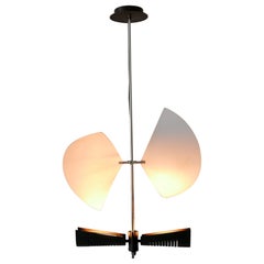 Vintage Amazing Garcia Garay 'Enterprise' Wing Chandelier or Ceiling Lamp Spain 1980s 