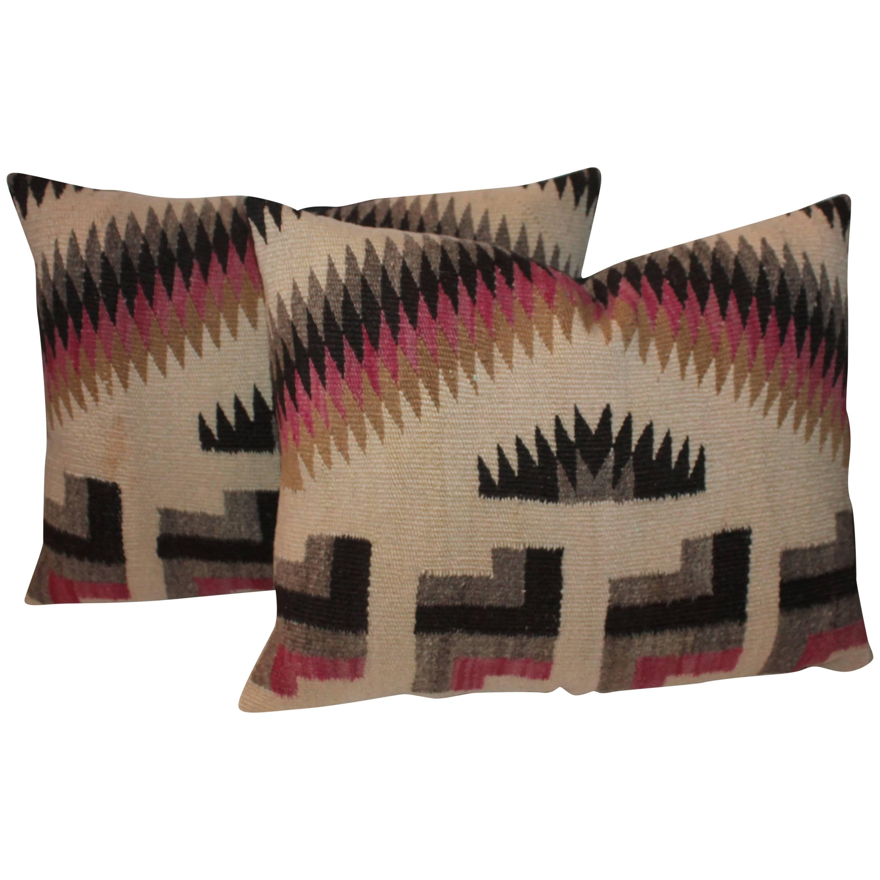 Pillows hand-crafted in New Mexico from thoughtfully curated vintage Navajo rugs and rich decor fabrics. traditional Spanish weavings