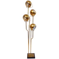 Reggiani Four Armed Brass Floor Lamp