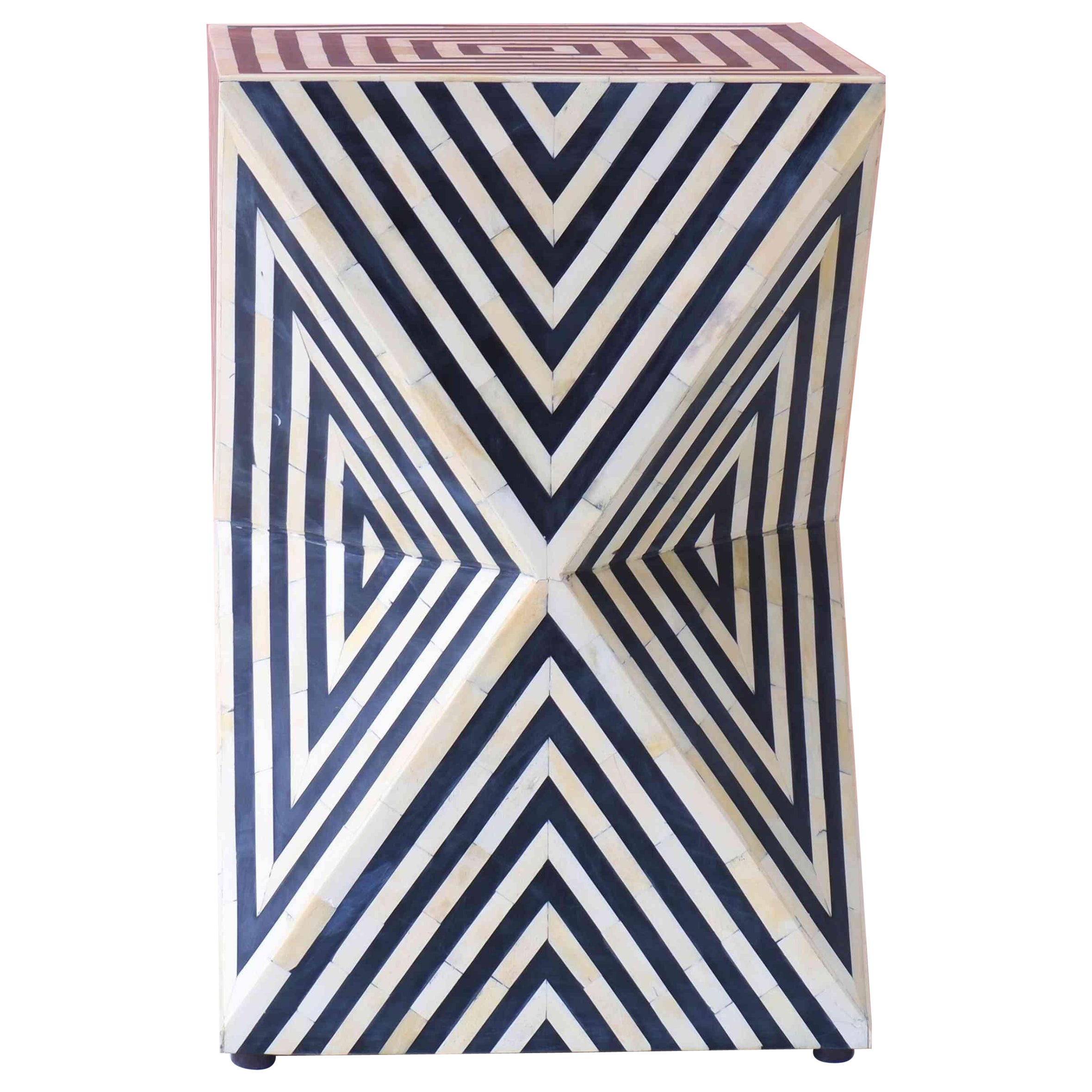 Table d'appoint noire Illusion