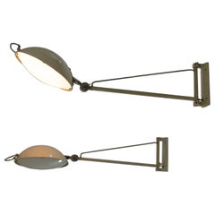 Vintage Pair of model 2130 wall lamps by Stilnovo, 1950s