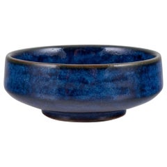 Lauritz Hjorth, Bornholm, Denmark. Small unique ceramic bowl. 