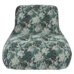 Chaise de château argentée en jacquard - Céruléenne