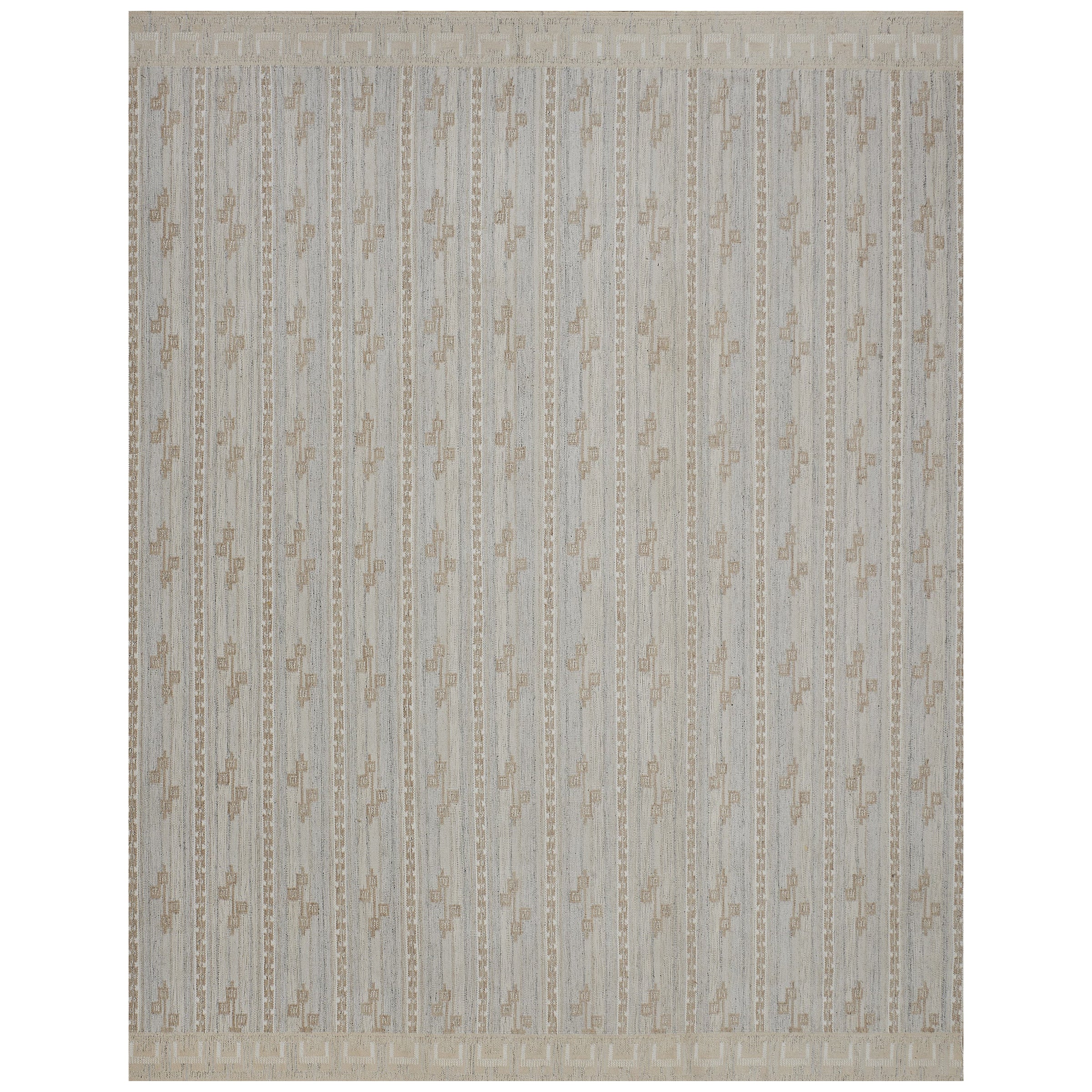 Handgewebter Wolle Contemporary Schwedisch inspirierter Teppich 12'6 "x16'