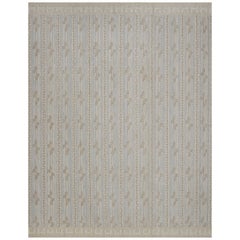 Hand-Woven Wool Contemporary Swedish-Inspired Rug 12'6"x16'