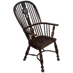 Large English High Back Windsor Armchair 9