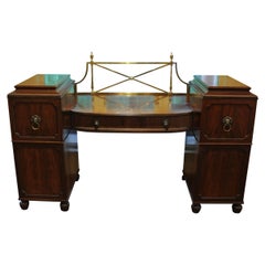 Circa 1865 English Double Pedestal Sideboard by James Shoolbred & Co.