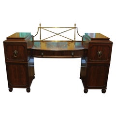 Credenza a doppio piedistallo inglese del 1865 circa di James Shoolbred & Co.