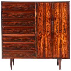 Norwegian Modern Rosewood Batchelor’s Chest of Drawers by Westnofa