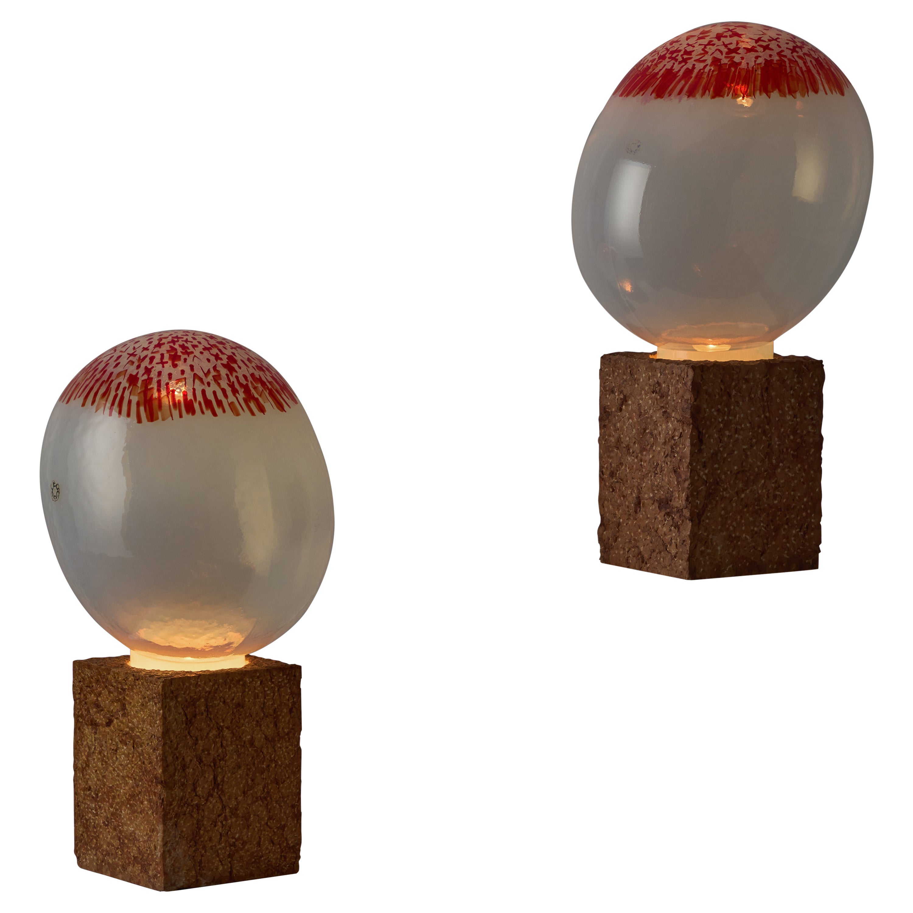 Rare Roberto Pamio & Renato Toso 'Solimani' Table Lamps for Leucos