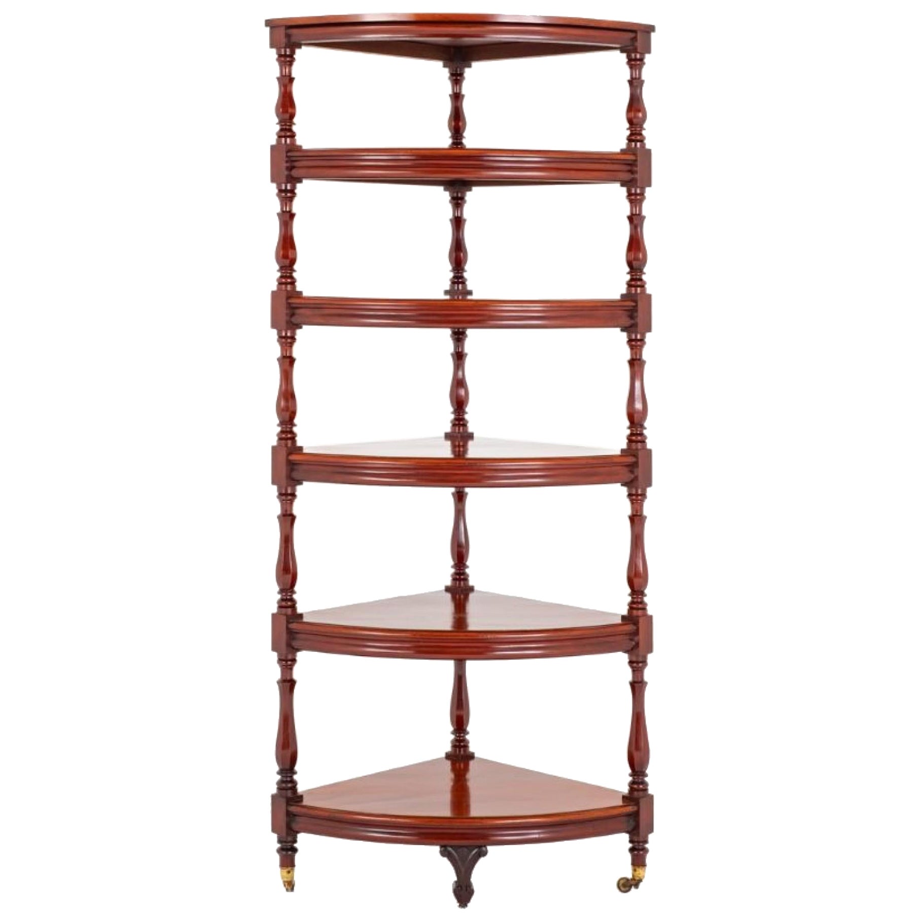 Victorian Whatnot Bookshelf Mahogany 1850