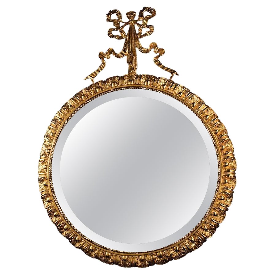 21st Century Golden Bronze Wall Mirror