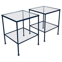 Retro Minimalist Design Two Tier Side Table Set, Belgium 1960's