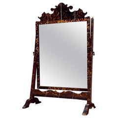 Antique An Early Twentieth Century Tortoiseshell Dressing Mirror 