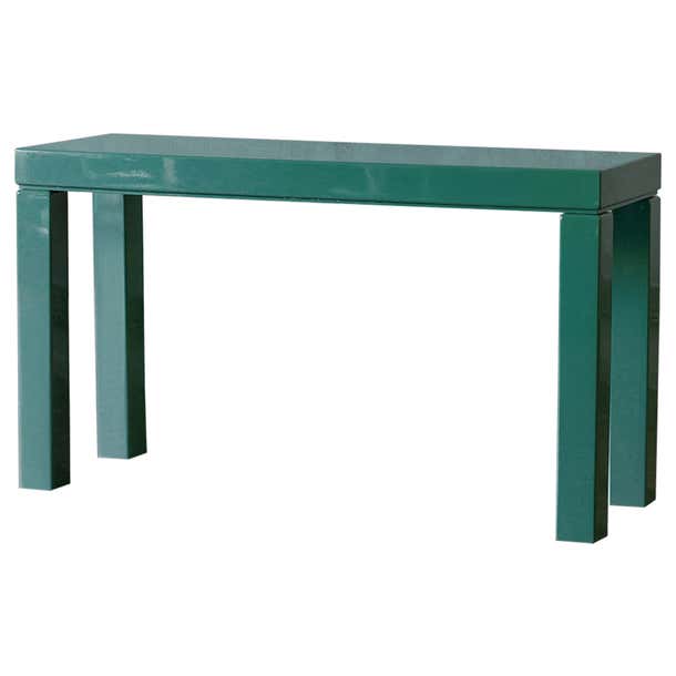 Green Console – Lacquered Series For Sale at 1stDibs