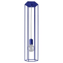 Petit plafonnier Lines Hex Ultra Blue de +kouple