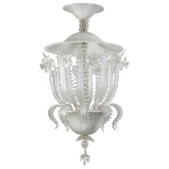 Superb Art Deco Murano Glass Chandelier by Ercole Barovier, 1930s