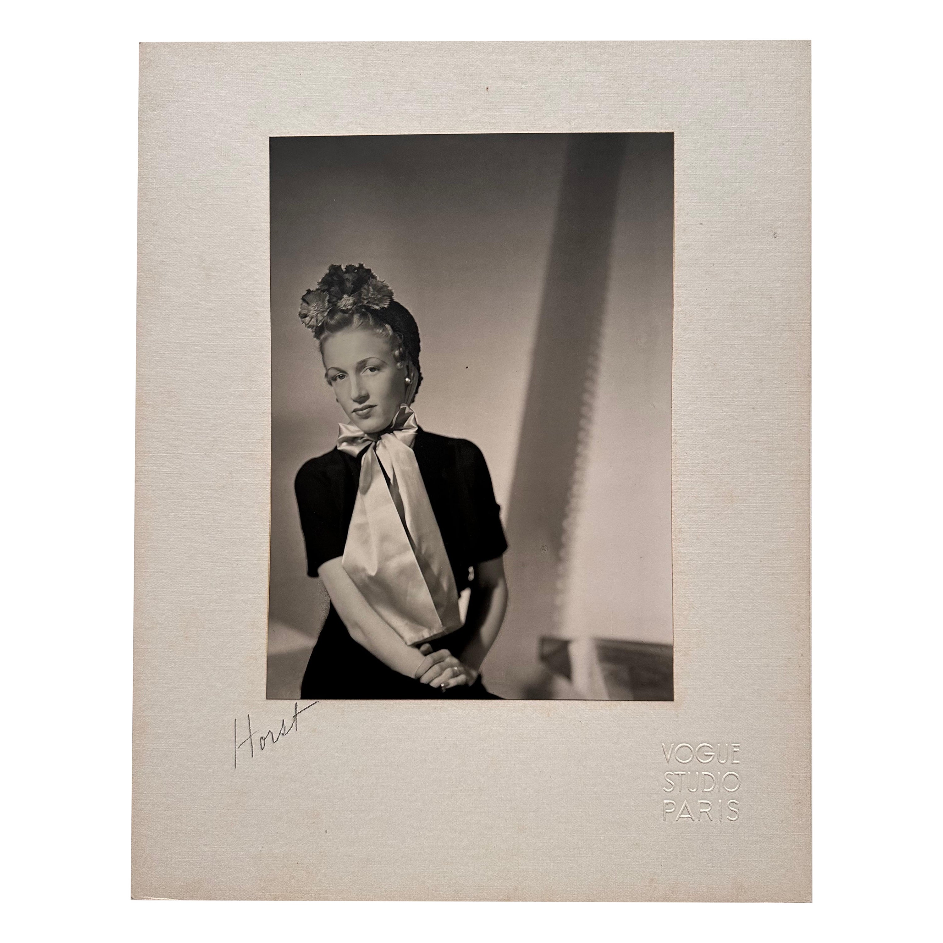Horst P. Horst, Photograph, Duchess of Montesquiou-Fezensac, VOGUE, 1938, Signed