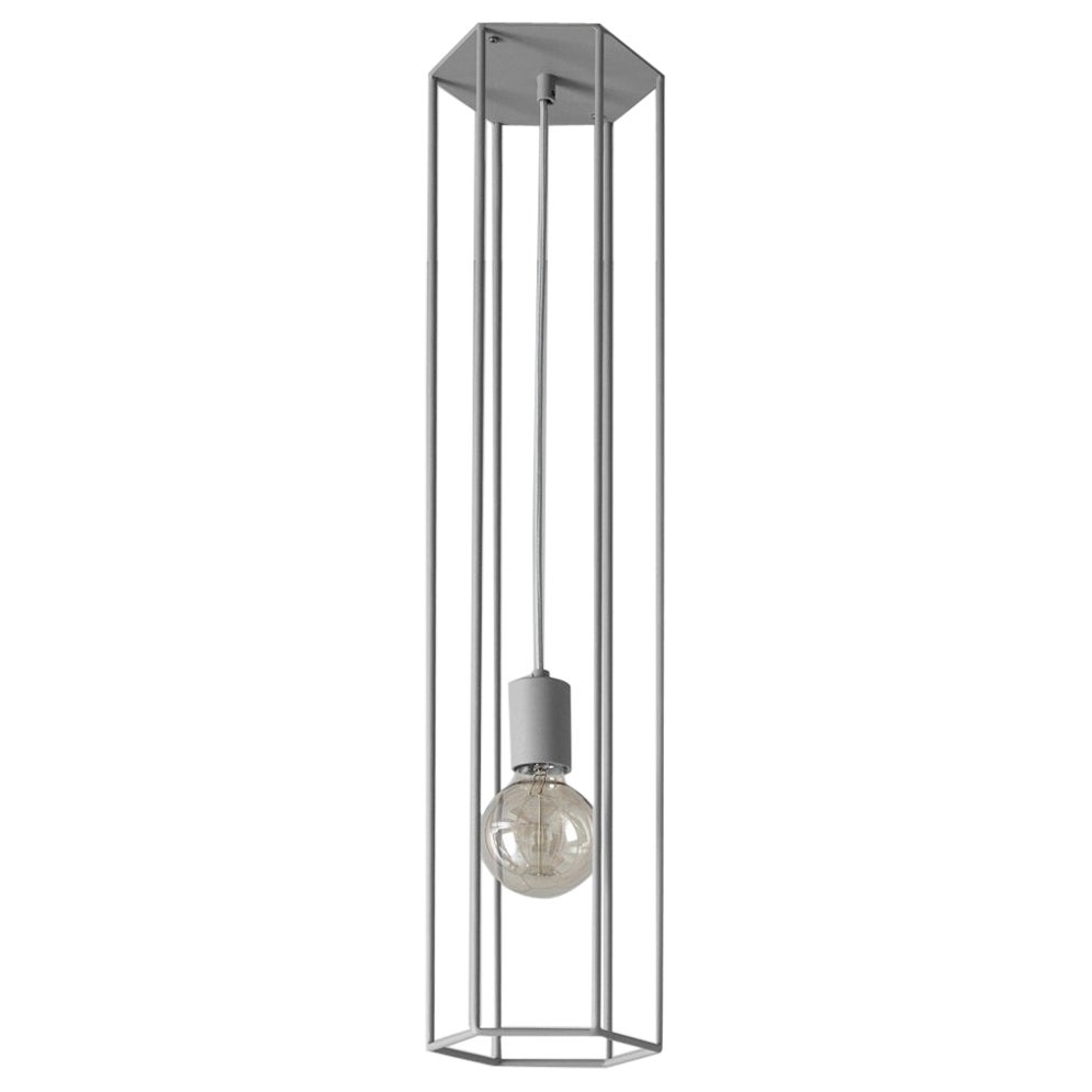 Lampada da soffitto Lines Hex Small Grey di +kouple in vendita
