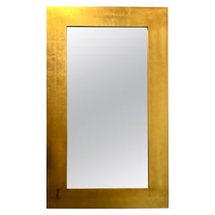 Large rectangular Gold leaf Mirror by Donghia Circa 1985