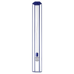 Lines Hex Big Ultra Blue Deckenleuchte von +kouple